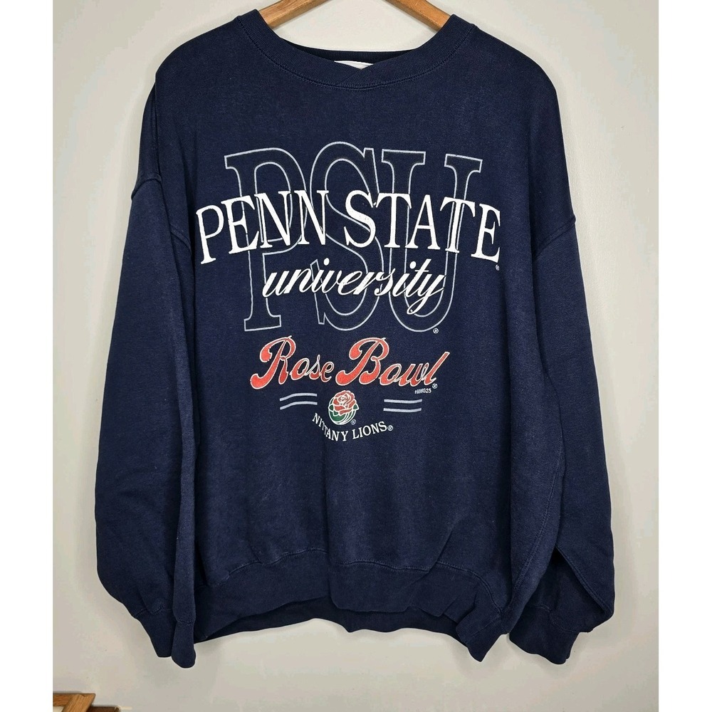 Vintage 1995 Penn State Nittany Lions Rose Bowl Black Sweatshirt Salem Large 90s